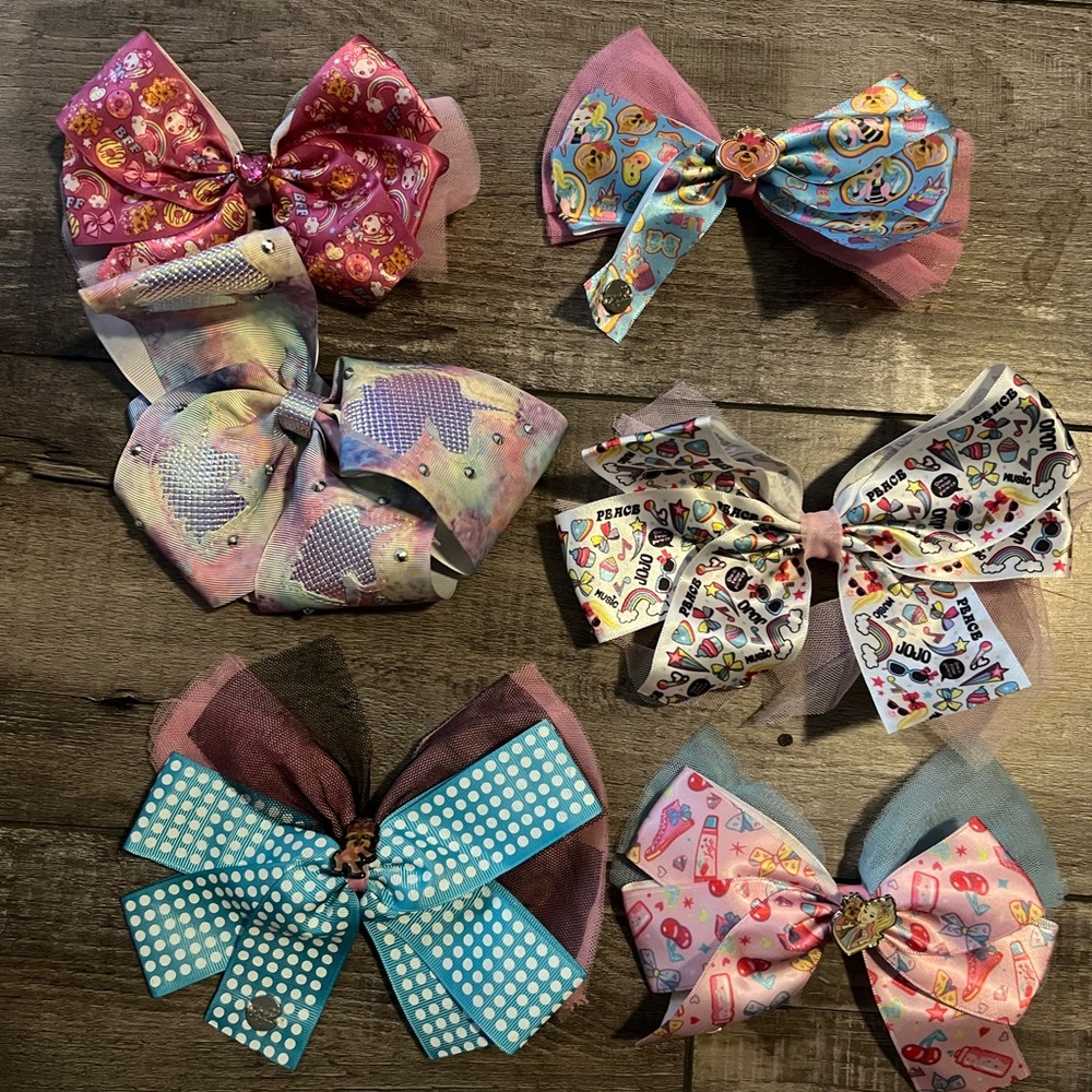 Jojo Siwa Colorful Kids Hair Bow Set